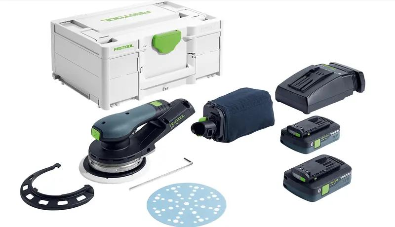 Etsc 2 18V Cordless 150 Mm Random Orbit Sander – 3.5 Mm Orbit, Bluetooth, 4.0 Ah Battery Kit In Systainer 1