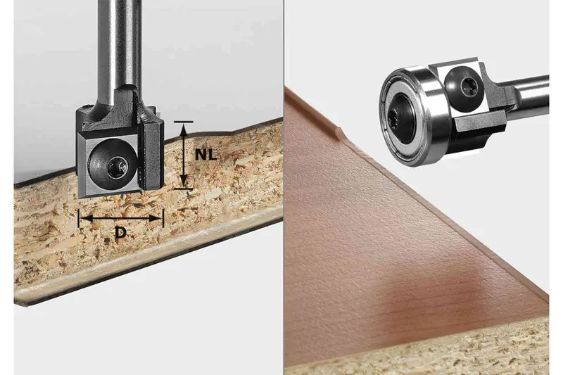 Festool Hw S8 Trimming Cutter – 19 Mm Diameter, 12X12 Mm Shank – Compatible With Of 1010, Of 1010 R, Ofk 700, And Mfk 700 1
