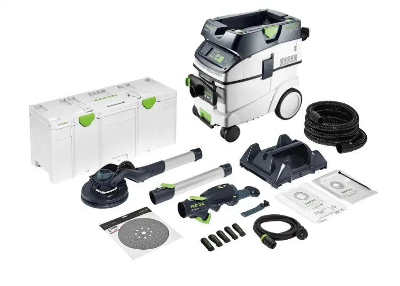 Festool Lhs 2 225 Planex Drywall Sander – 225Mm With M-Class Dust Extractor Kit 1
