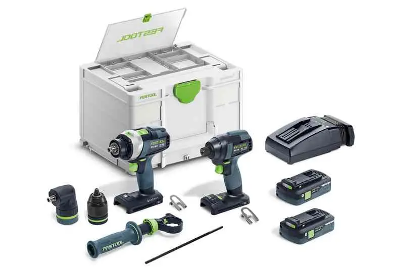 Festool Tid 18 Hpc Impact Driver & Tpc 18/4 Drill Combo Kit – Cordless 18V Professional Set 1