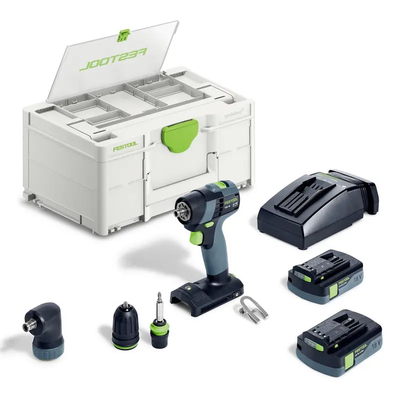 Festool Txs 18 Cordless Drill Set – Complete Kit With Accessories (576903) 1