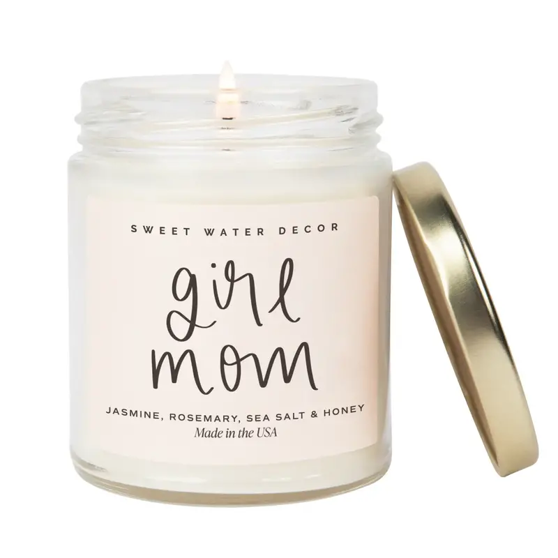 Girl Mom Soy Candle – 9 Oz Thoughtful, Floral-Vanilla Blend 1