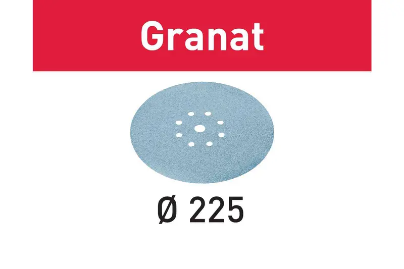 Granat Stf D225/8 Abrasive Sheet, P40 Grit, 225 × 8Mm Strip Format – 499634 1