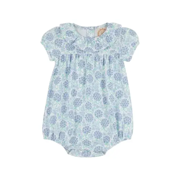 Handful Of Hydrangeas And Worth Avenue White Ramona Ruffle Bubble Dress – Pima Cotton 1