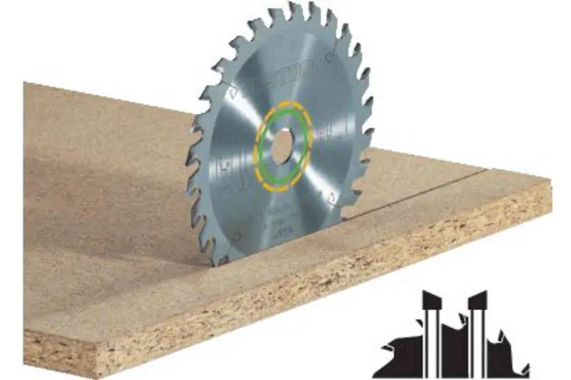 Hardwood Circular Saw Blade: 210 Mm Diameter, 2.4 Mm Kerf, 30 Mm Arbor – Tf60 Type (495382) 1