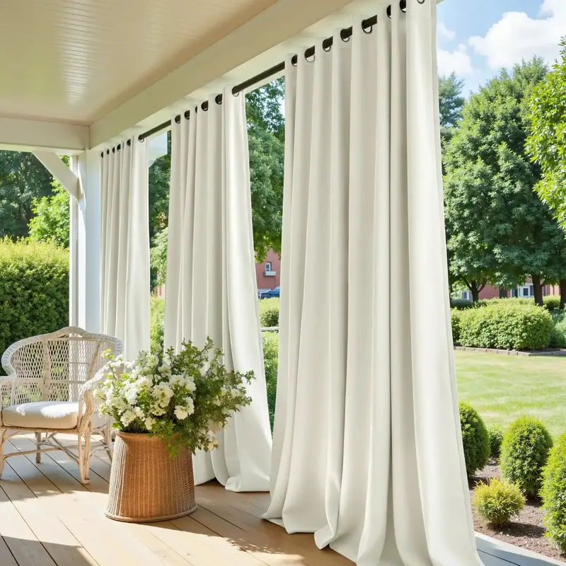 Heck Acrylic Outdoor Solid Curtains 1