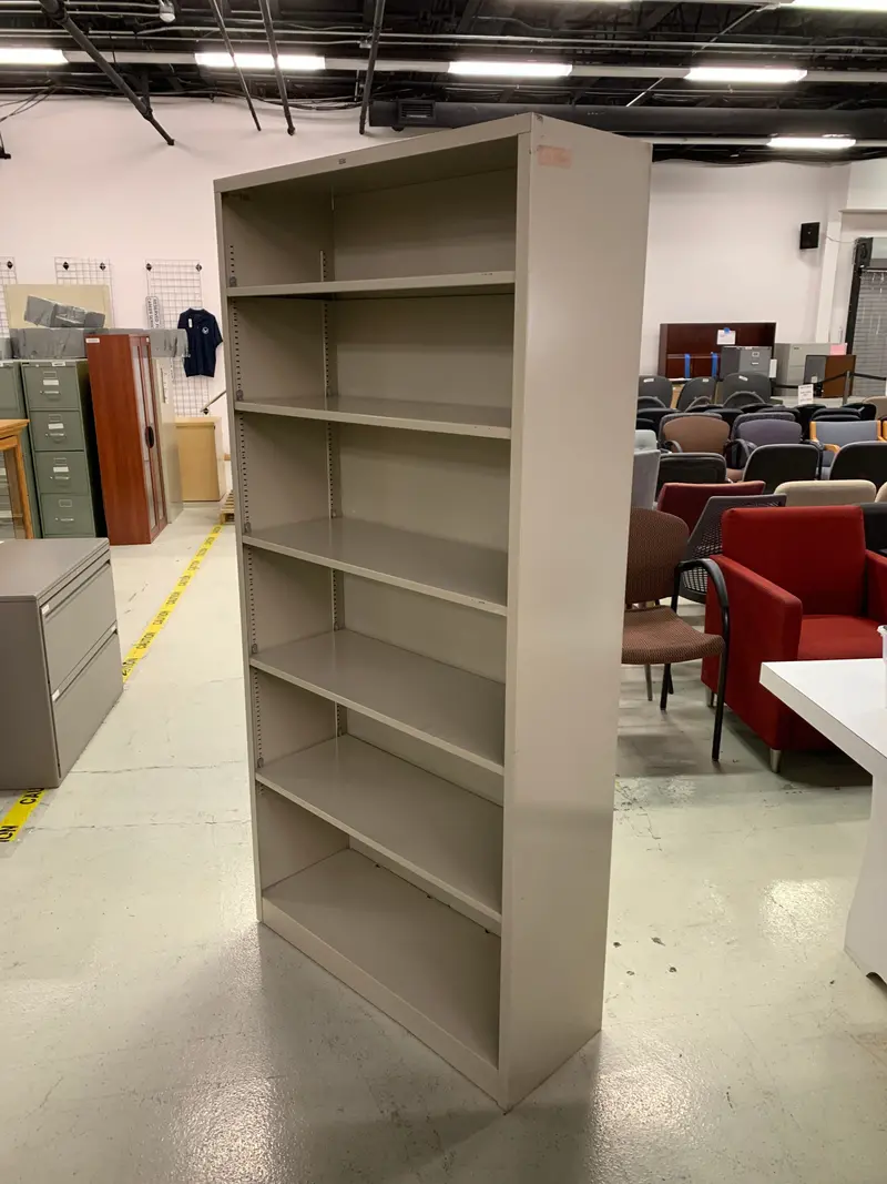 Hon Heavy-Duty Steel Bookcase – 5-Shelf Design 1