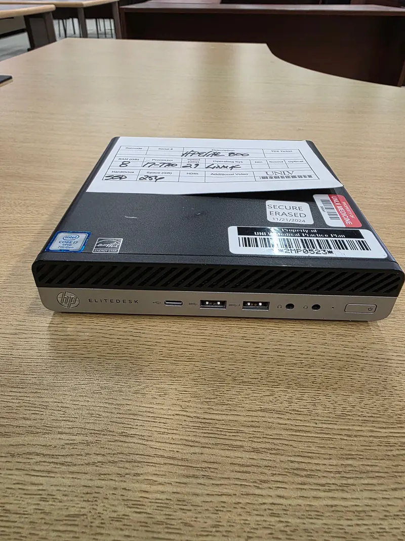 Hp Elitedesk 800 G3 Mini Desktop Pc 1