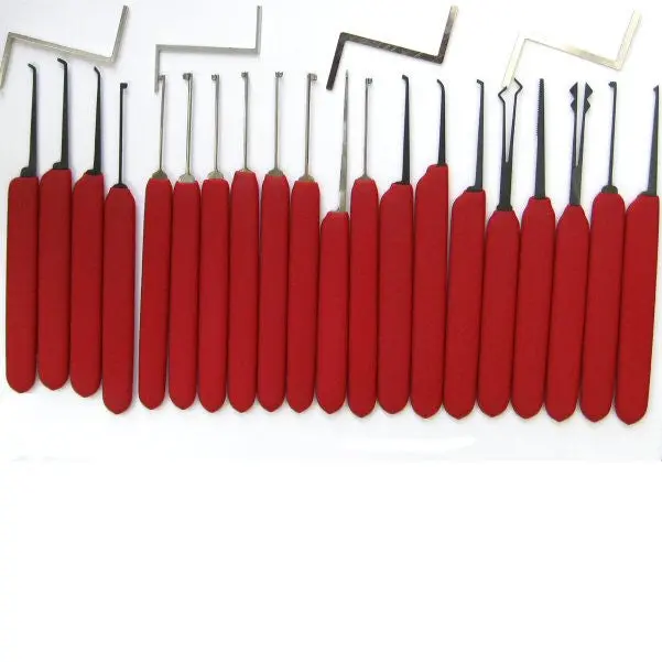 Huk Red Tiger Dimple Plus Lock Pick Set – 24-Piece Professional Kit 1