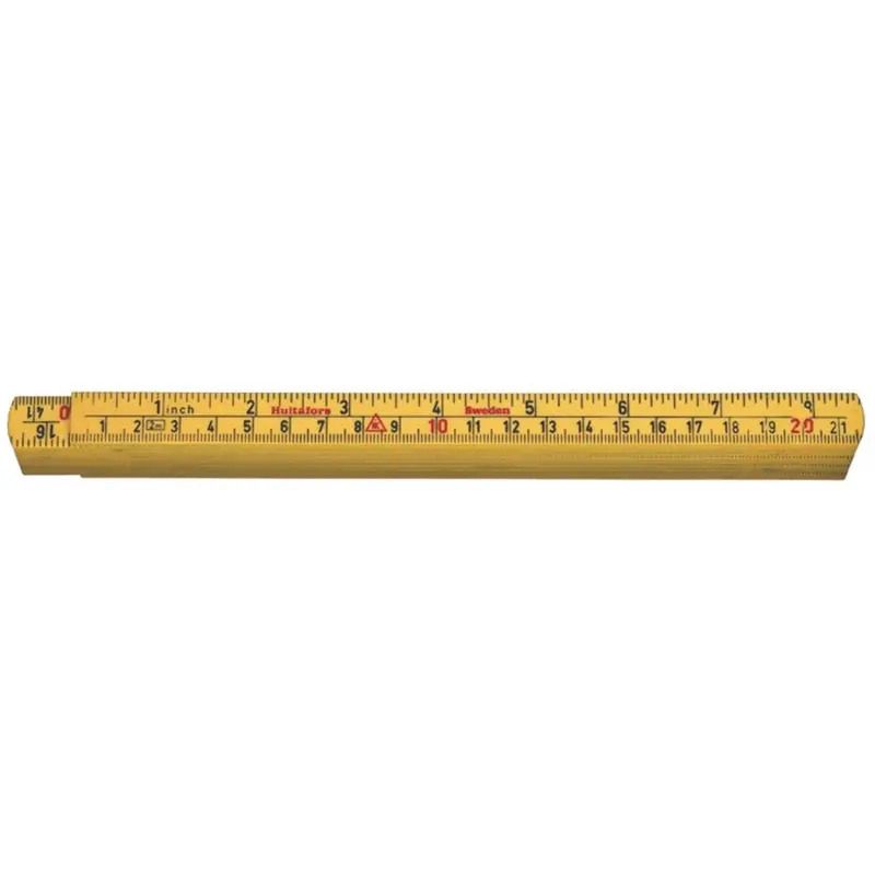 Hultafors 2-Meter Fiberglass Folding Rule – Durable, Lightweight Measuring Tool 1