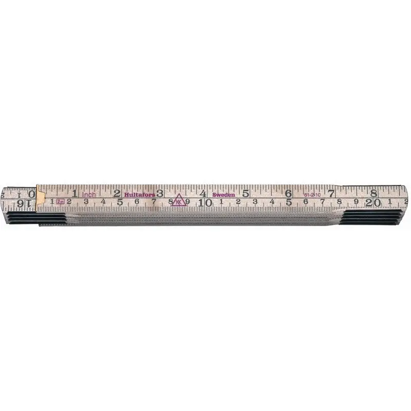 Hultafors Birch-Fold 2M Folding Rule – Eco-Conscious Wooden Measuring Rule With Smooth Action 1