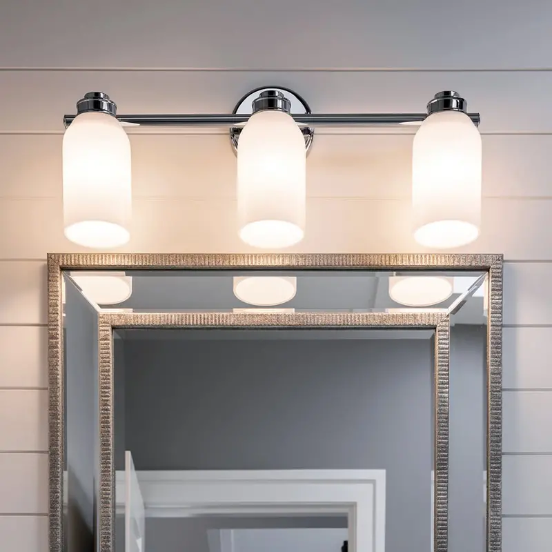 Inverly Collection Chrome Bath Light – Sleek 24.25" Wide Indoor Vanity Lighting Fixture 1