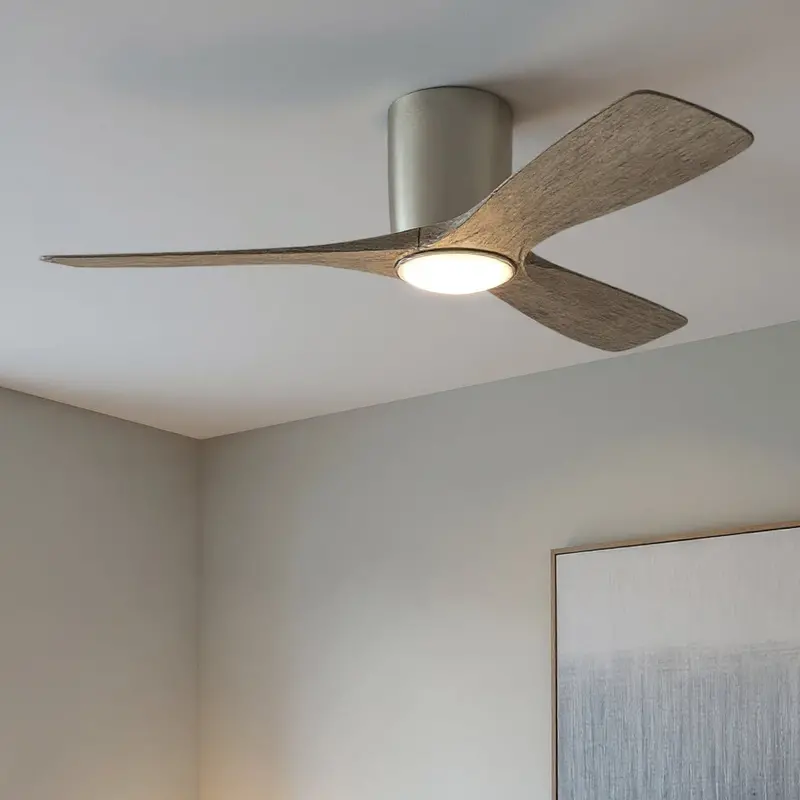 Isalyn Brushed Nickel 48" Indoor Ceiling Fan – Sleek 48-Inch Modern Fan 1