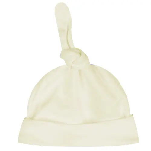 Ivory Baby Beanie – Neutral-Tone Knit Hat For Infants 1