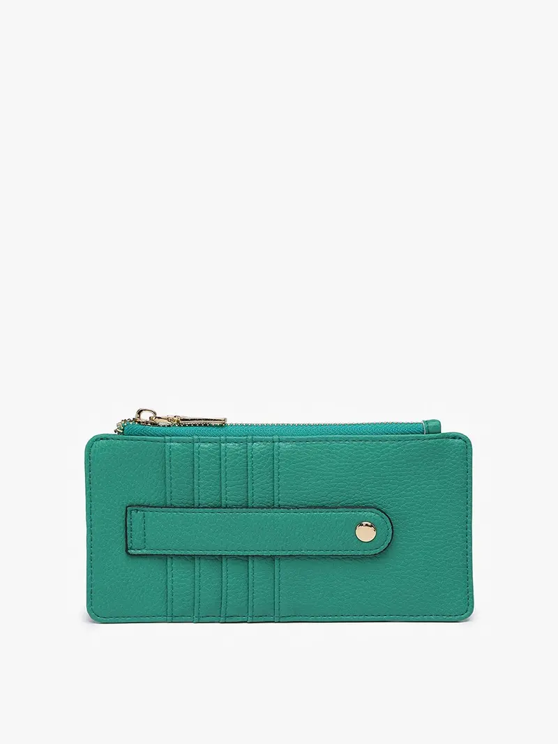Kelly Green Compact Cardholder Wallet 1