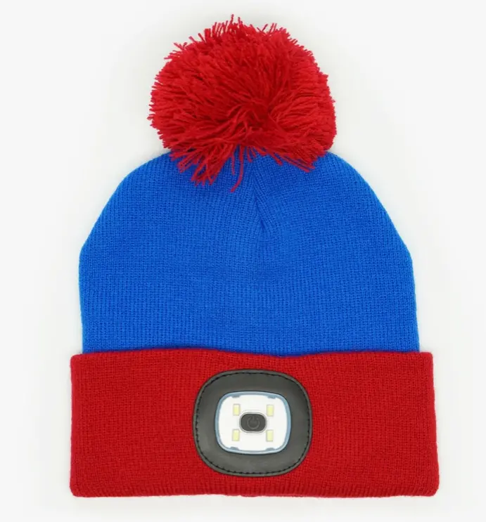Kids' Blue And Red Night-Vision Style Beanie 1