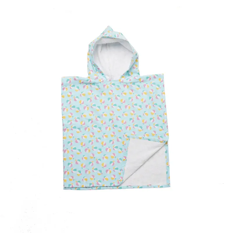 Kids Hooded Bath Towel – Summer Print 1