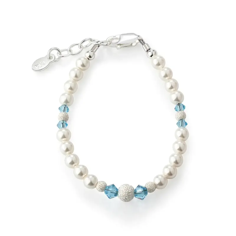 Kora Silver-Tone Bracelet With Blue Freshwater Pearls 1