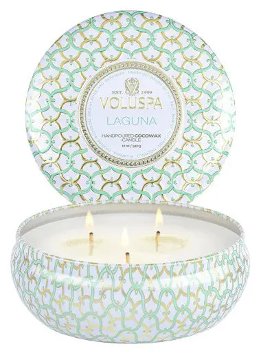 Laguna 3-Wick Tin Candle By Voluspa 1