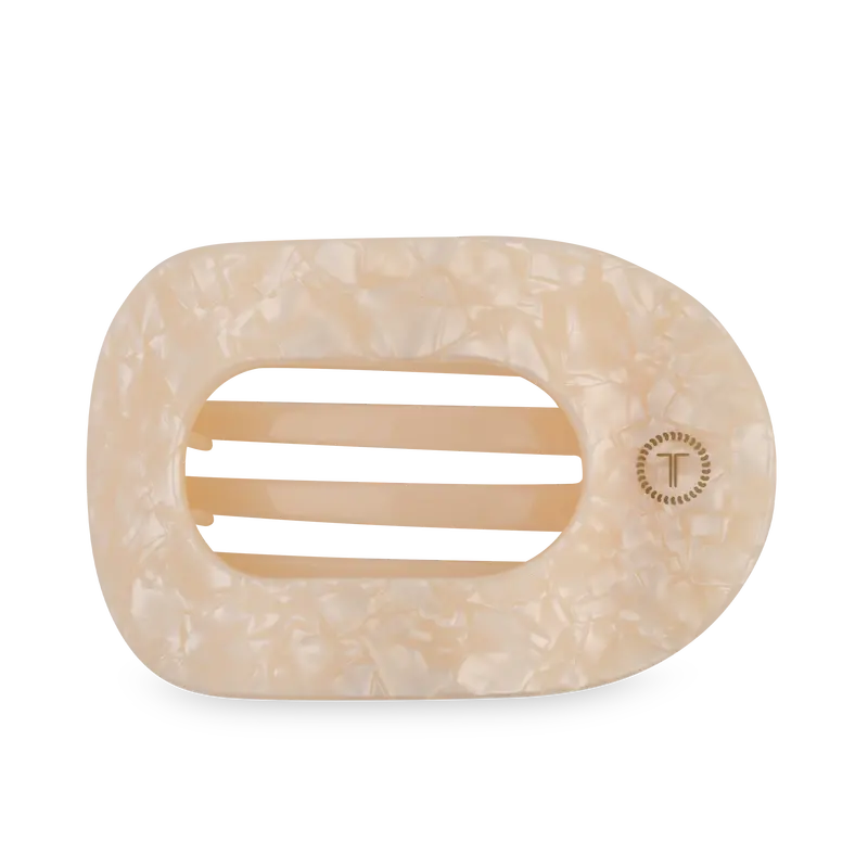 Large Flat Round Hair Clip In Soft Surf 1