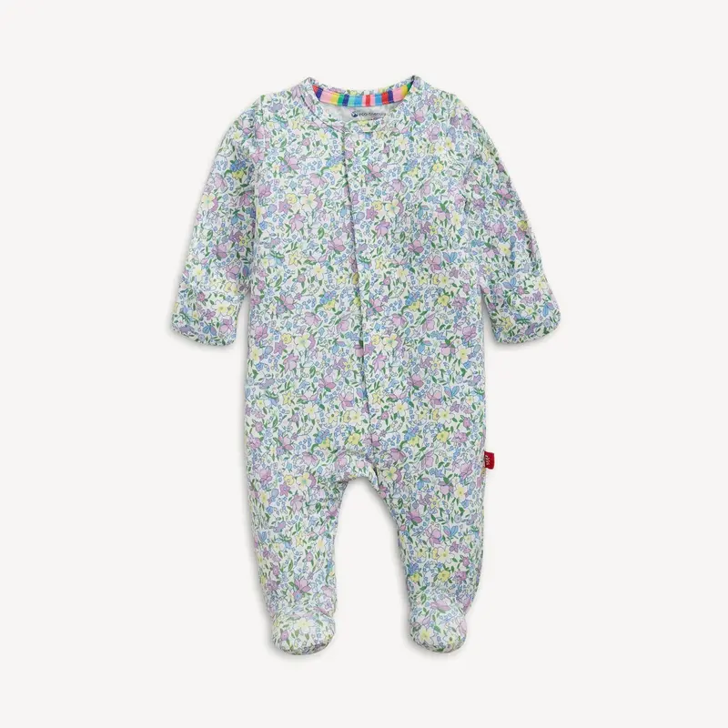 Lavinia Modal Magnetic Footie – Premium Modal Knit Infant Suit 1