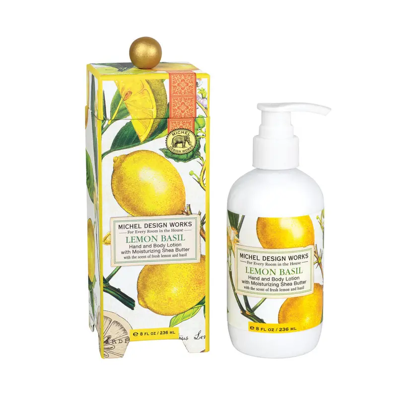 Lemon Basil Hand & Body Lotion – Uplifting Citrus Herb Scent 1