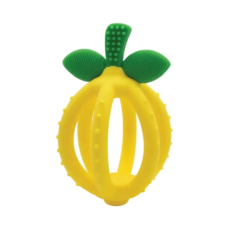 Lemon-Printed Silicone Teething Ball For Babies 1