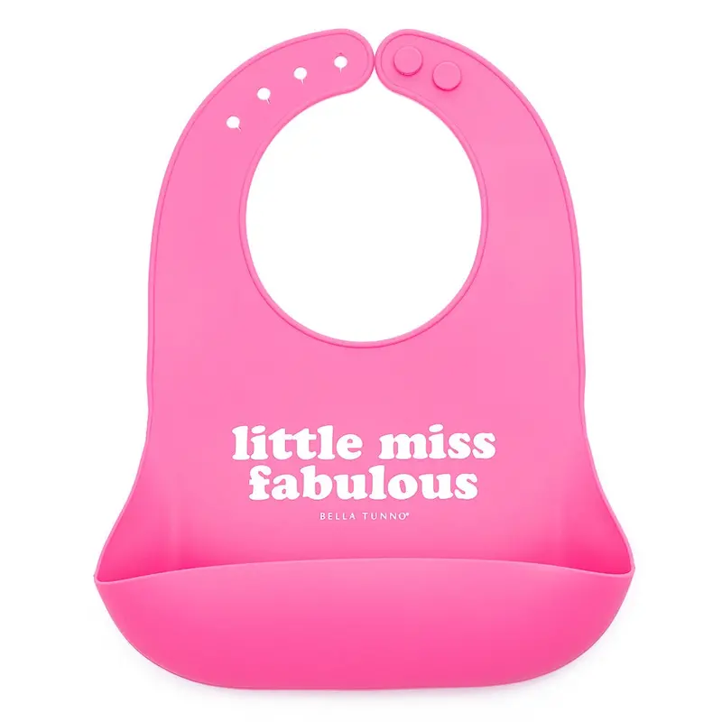 Little Miss Fabulous Bella Tunno Silicone Feeding Bib 1