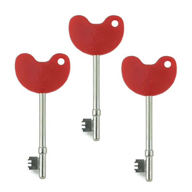 Lokko Radar Disabled Toilet Keys — Comfort-Grip Trio (3-Pack) 1