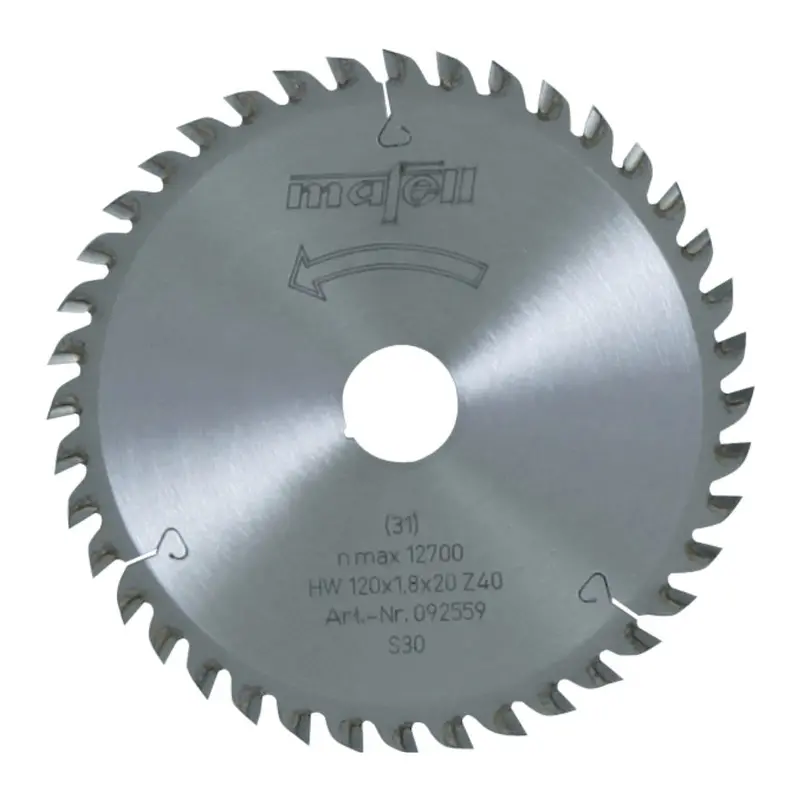 Mafell 092559 120Mm Atb Circular Saw Blade (40T) For Sheet Materials 1