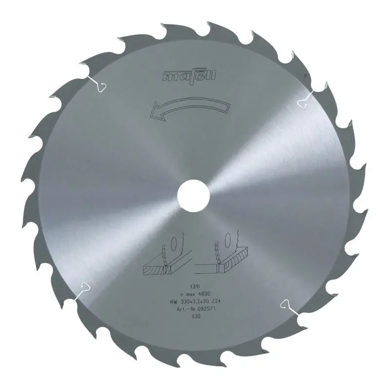 Mafell 330 Mm Universal Atb Circular Saw Blade For Wood – 24 Teeth, 30 Mm Bore (Model 092571) 1
