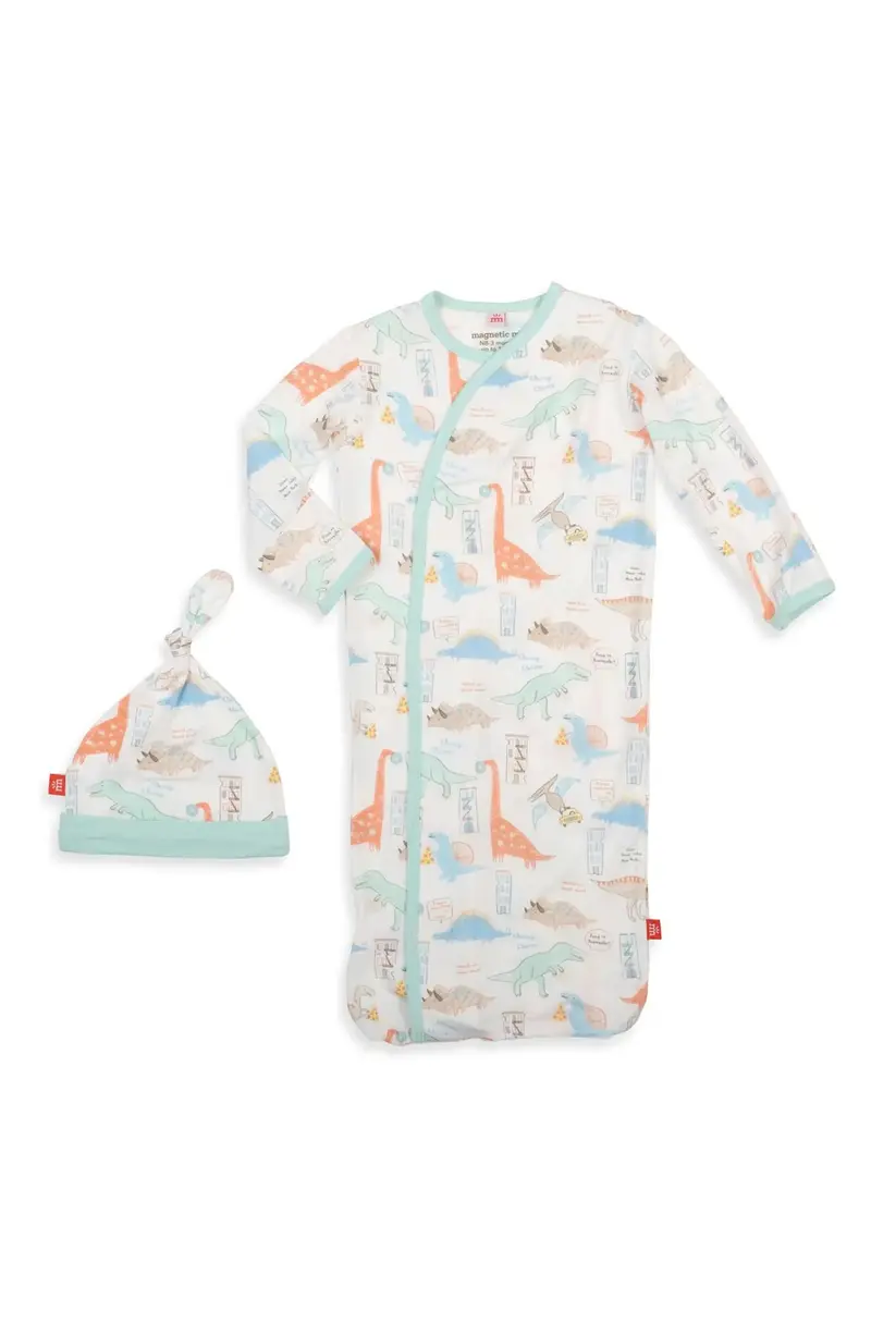 Magnetic Me Dinosaur-Themed Gown And Hat Set 1