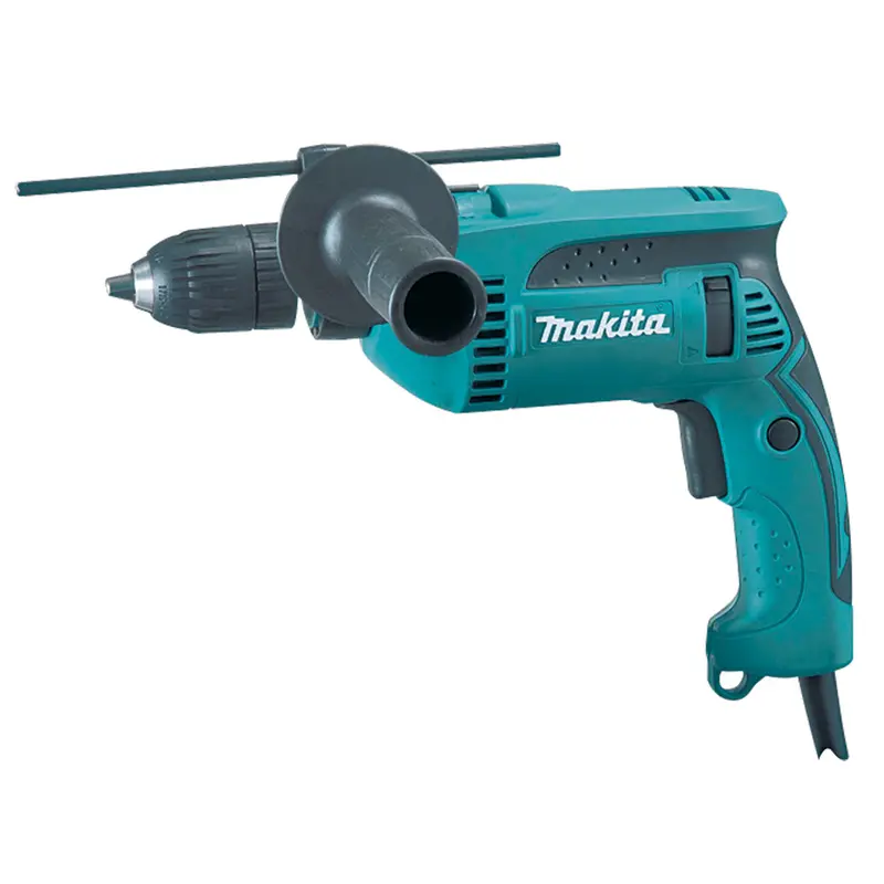 Makita 16Mm (5/8") Keyless Chuck Hammer Drill — 680W For Drilling & Light Chipping 1