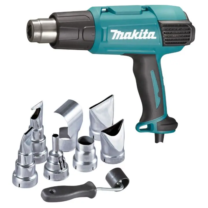 Makita Variable-Temperature Heat Gun Kit — 50–650°C With Accessories 1
