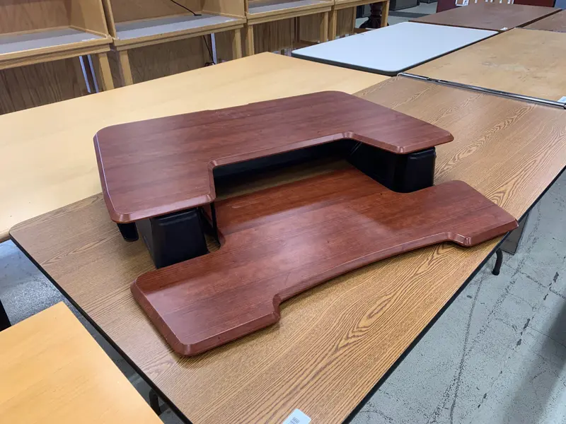 Manual Height-Adjustable Standing Desk Converter 1