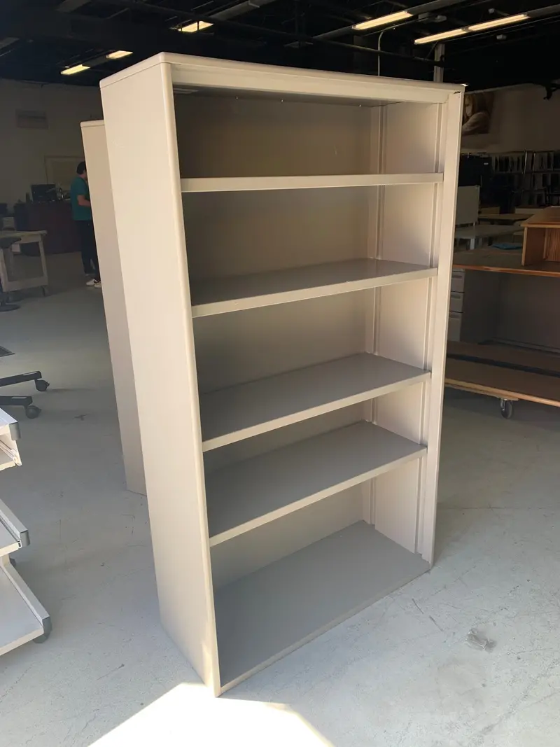 Metal Bookcase – 14"D X 36"W X 62.5"H 1