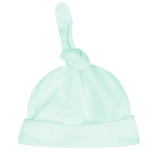 Mint Green Baby Beanie – Lightweight Organic Cotton Newborn Hat 1