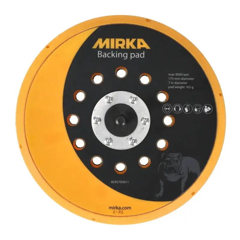 Mirka 7-Inch Backup Pad – Medium-Density M9 Foam, 37H Profile (8292703011) 1