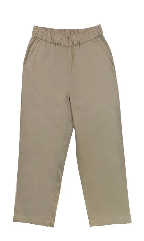 Naples Khaki Pants With Elastic Waistband 1