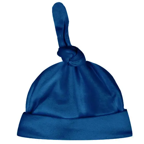 Navy Blue Baby Beanie – Soft Cotton Infant Hat 1
