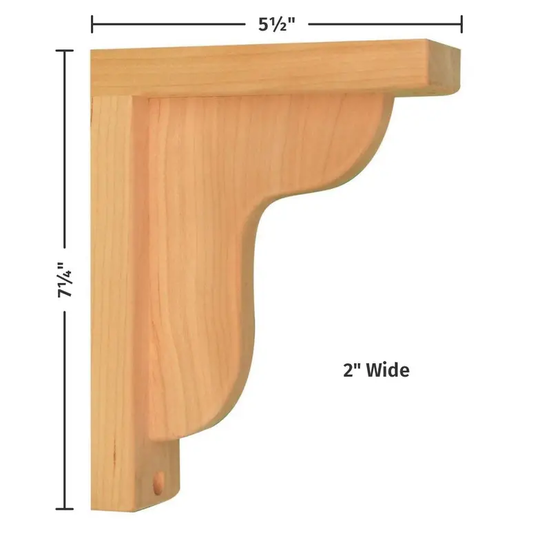 Ogee-Style 6-Inch Corbel With Countertop Integration 1