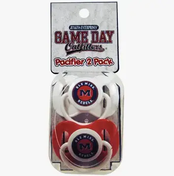 Ole Miss University Pacifier Gift Set 1