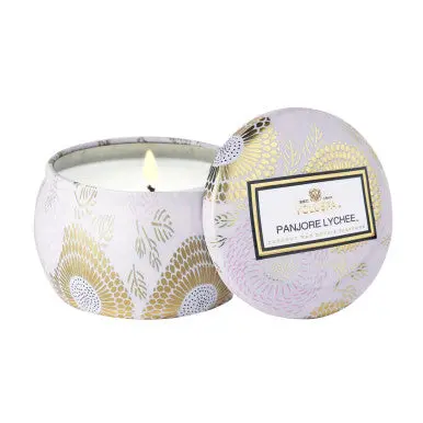 Panjore Lychee Mini Tin Scented Candle By Voluspa 1