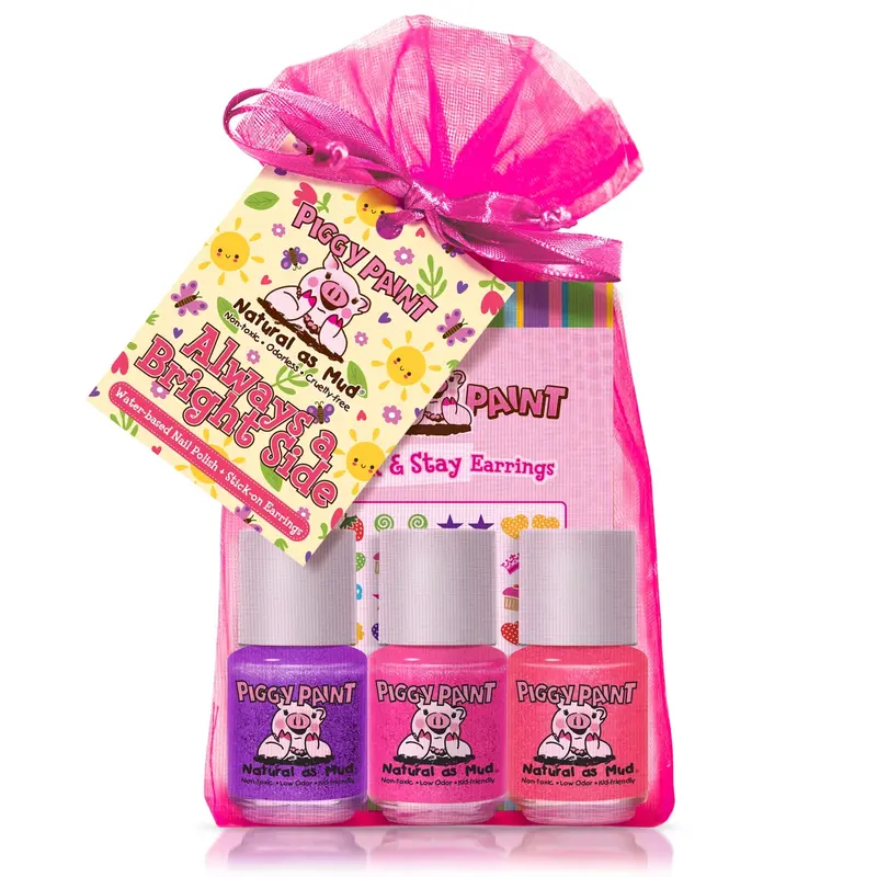 Piggy Paint 'Always A Bright Side' Non-Toxic Nail Polish Set 1