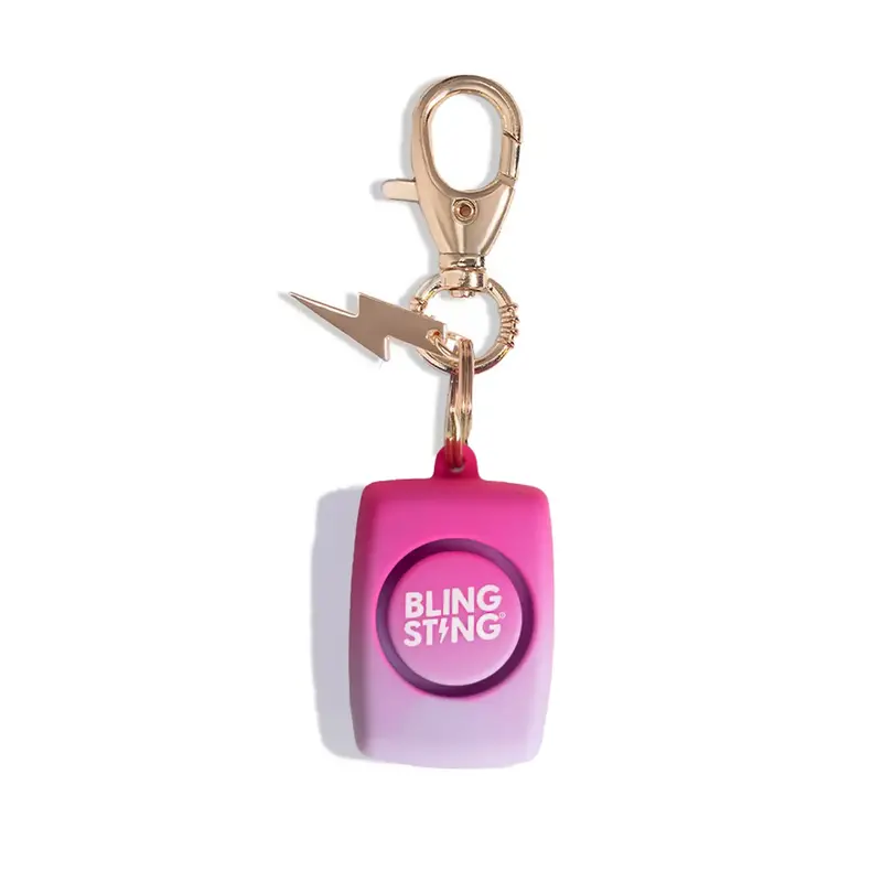 Portable Personal Safety Alarm – Pink Ombre Design 1