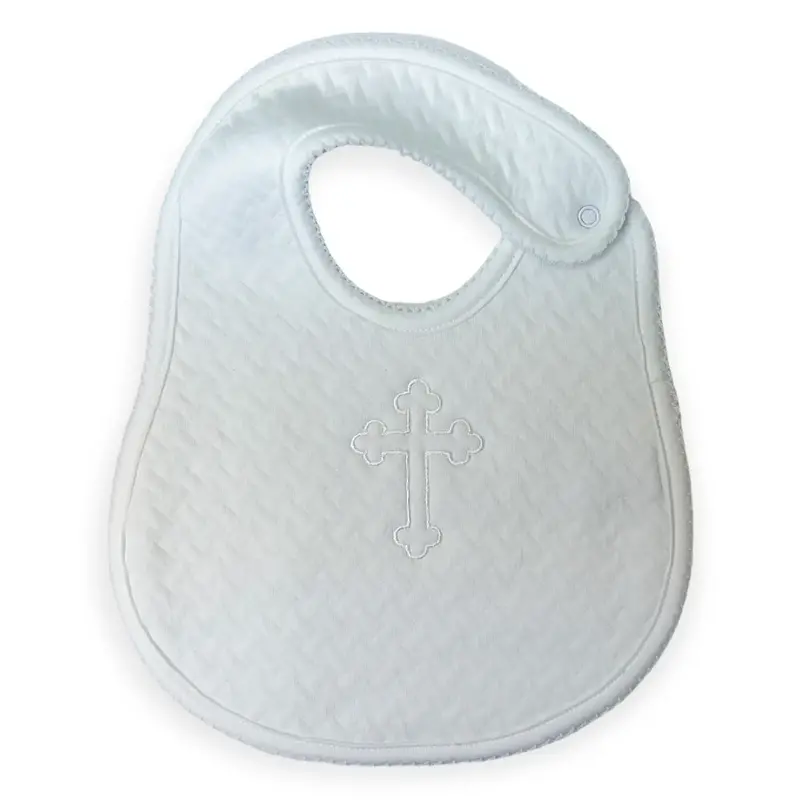 Premium Pima Cotton Jacquard Baby Bib 1