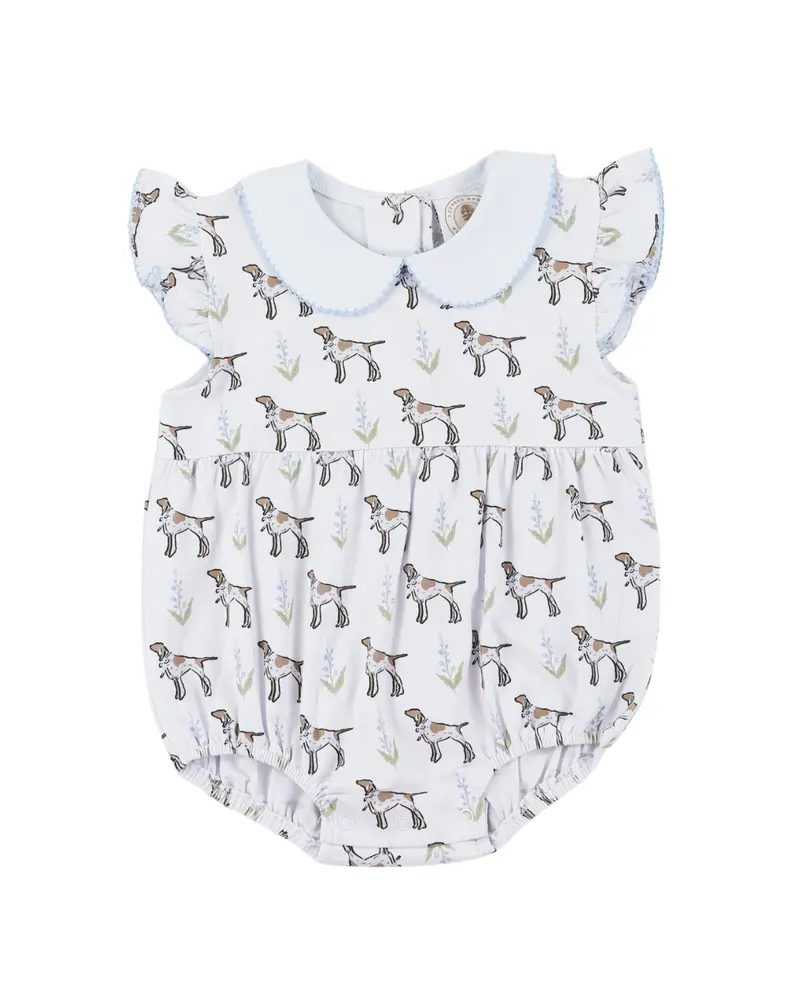 Proper Pups Penelope Prep Bubble Romper 1