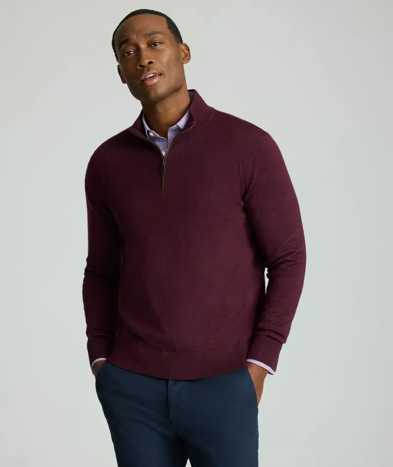 Quarter-Zip Merino Wool Sweater – Final Sale 1