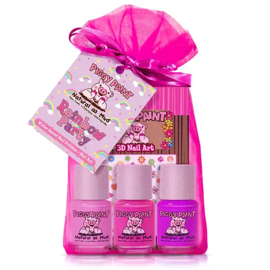 Rainbow Party Nail Polish Kit For Toddlers – Odorless & Cruelty-Free 1