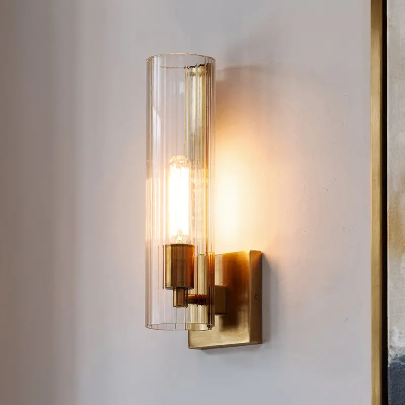 Rivendale Collection Champagne Bronze Wall Sconce – 14"H Contemporary Accent Light 1